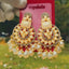 Gold Plated Floral Chandbali Earrings