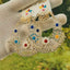 Multicolor Oxidised Chandbali Earrings