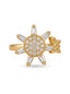 Luxury Starburst Crystal Cocktail Ring
