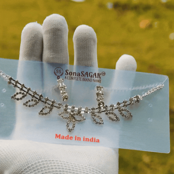 Crystal Leaf Neckless for Women - Rupakala