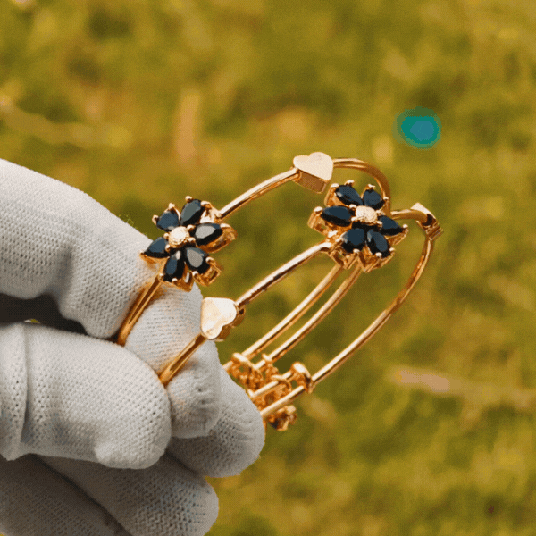 Rose Gold Adjustable Floral Bracelet - Rupakala