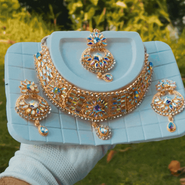 Premium Kundan Bridal Necklace Set - Rupakala
