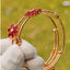 Rose Gold Adjustable Floral Bracelet