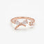 Classic Bow Rose Gold Stud Ring