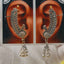 Oxidised Peacock Ear Cuff Earrings