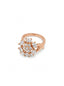 Luxury Crystal Bloom Adjustable Ring