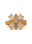 Butterfly Petal Crystal Adjustable Fashion Ring
