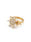 Sun Star Crystal Adjustable Cocktail Ring
